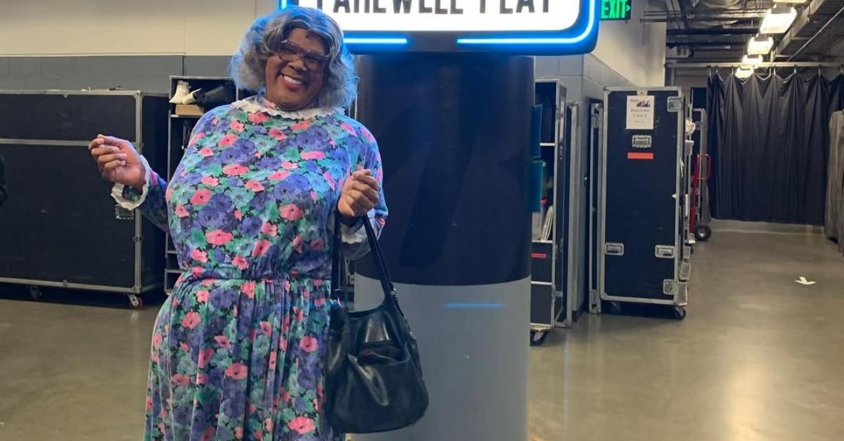 Tyler Perry dressed as Madea.