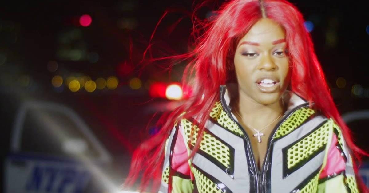 Azealia Banks in 'ATM Jam' music video.