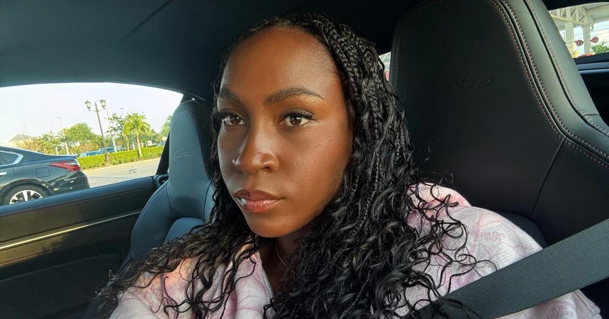 Coco Gauff poses on Instagram