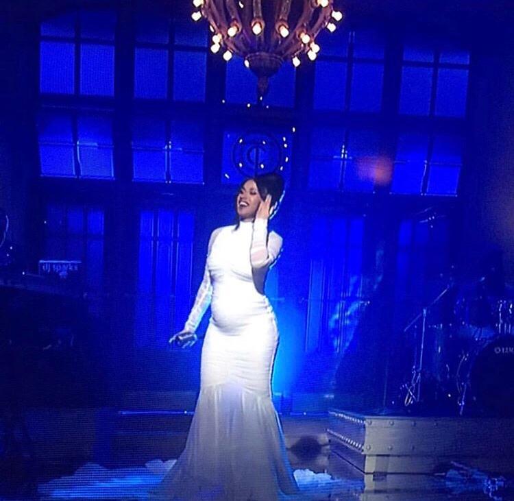 Cardi B. Confirms Pregnancy on SNL ⋆ Bombshell By Bleu