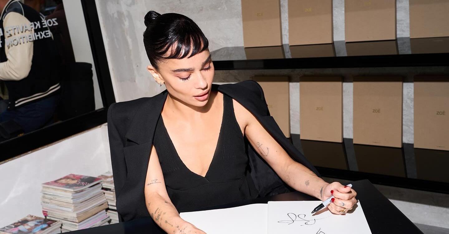 Zoe Kravitz at a book signing 