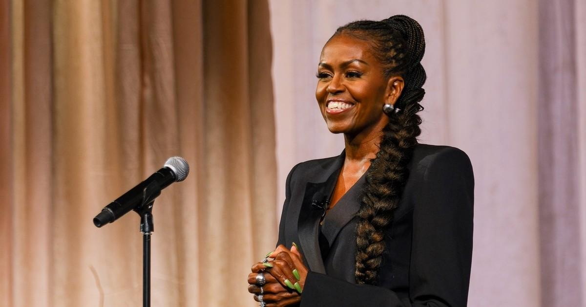 Michelle Obama hosts the 'IMO' podcast.