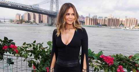 Halle Berry attends Michael Kors fashion show.