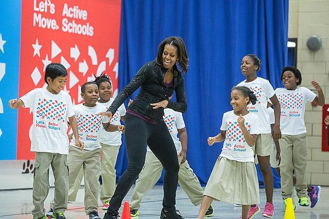 michelleobamaletsmoveactiveschoolseventatorrelementaryschoolwashingtondcseptember