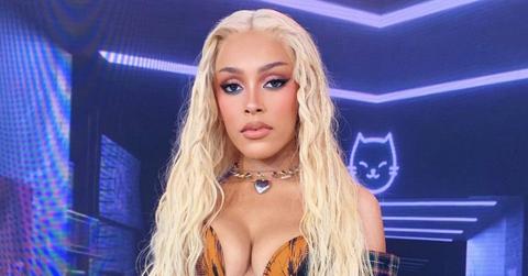 Doja Cat with blonde hair