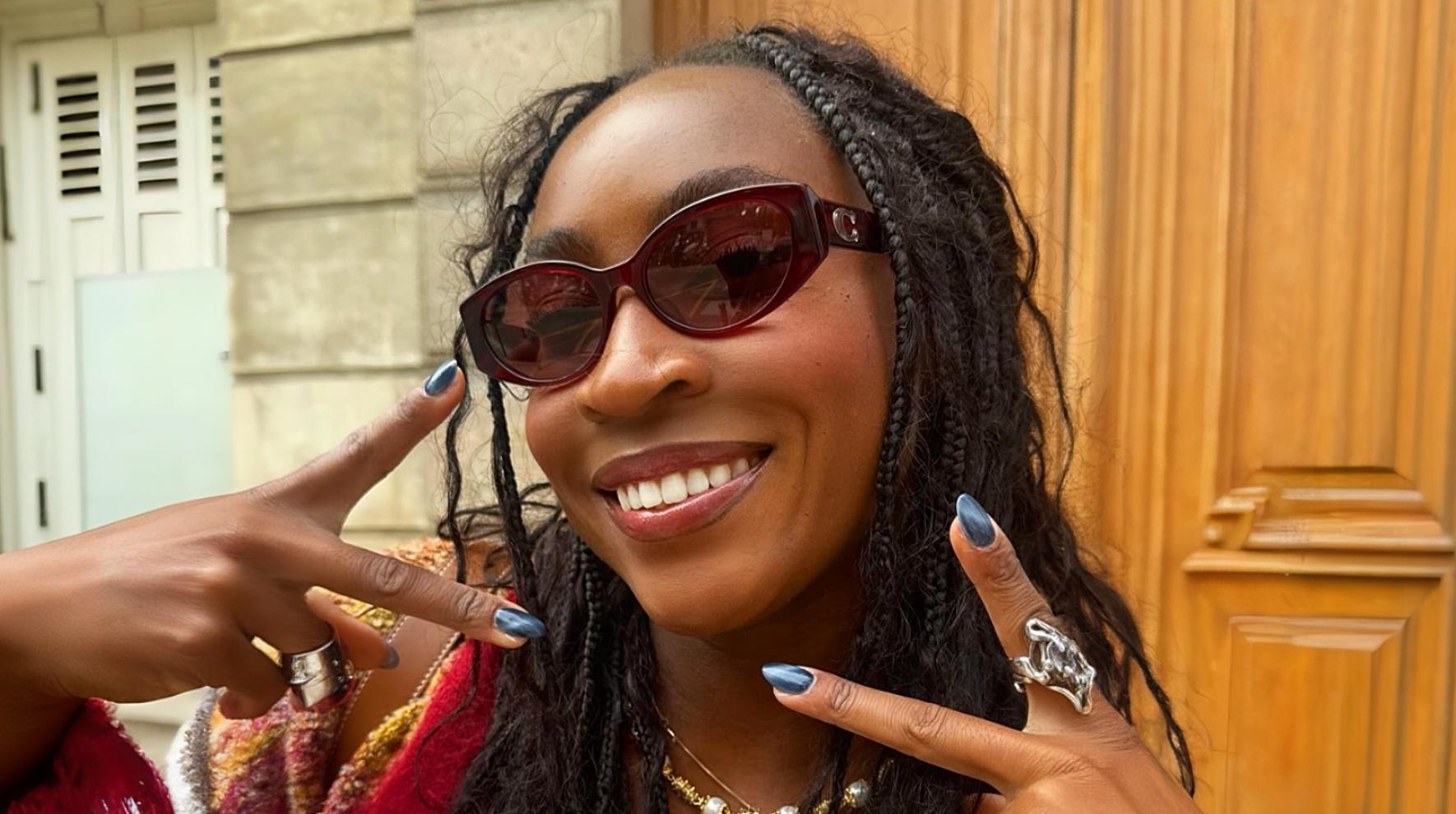 Coco Gauff poses on Instagram