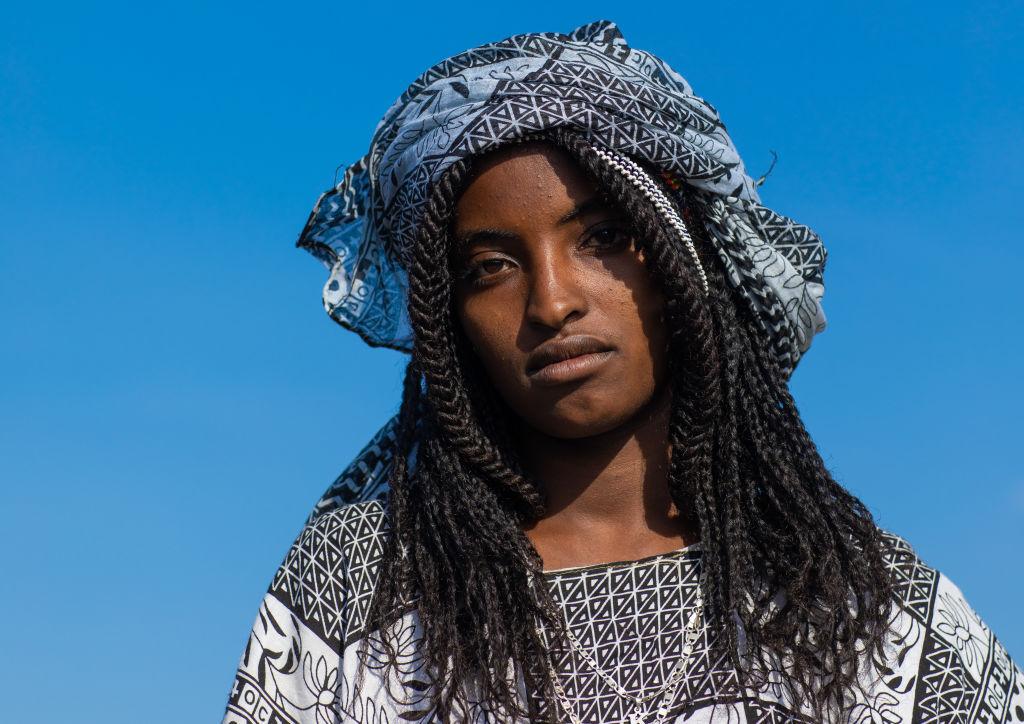  Portrait of a beautiful afar woman