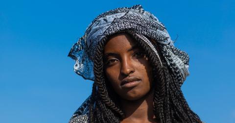 Portrait of a beautiful afar woman