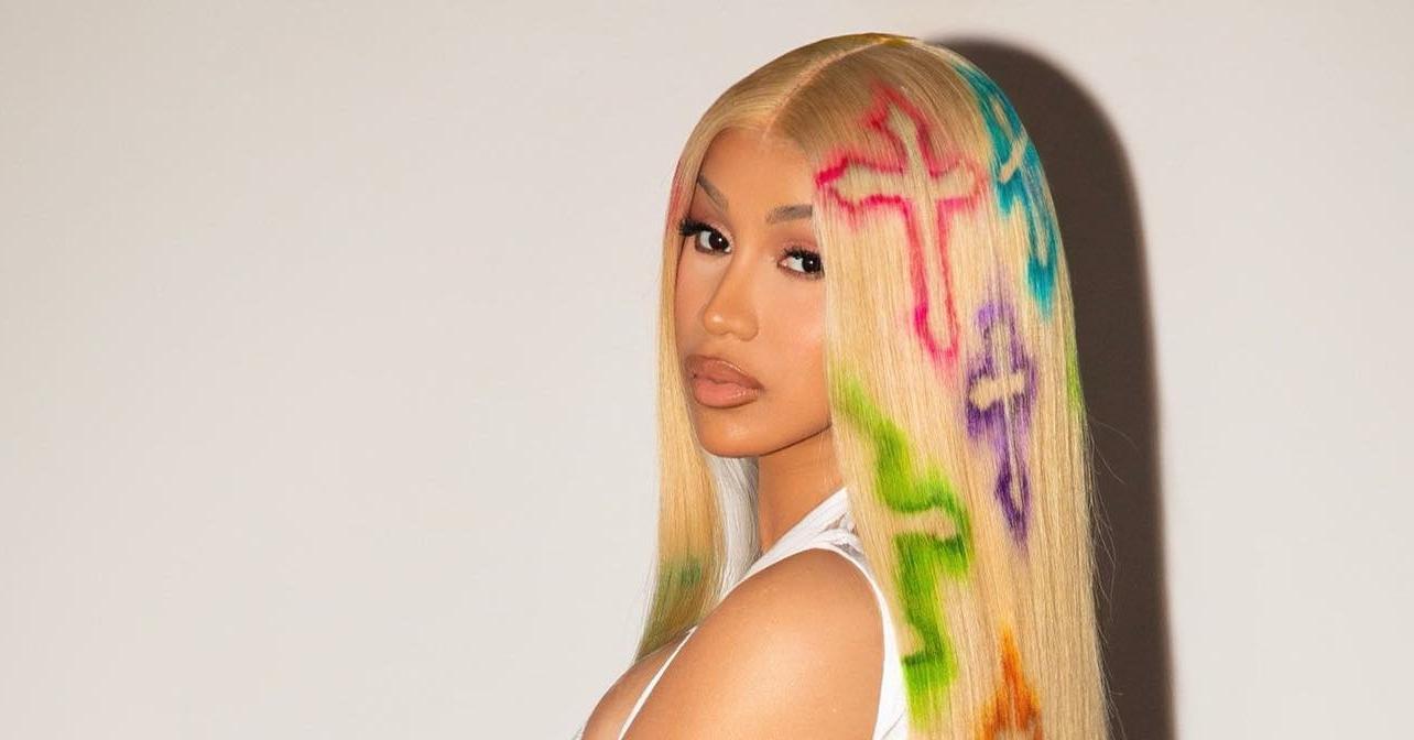 Cardi B blonde hair 
