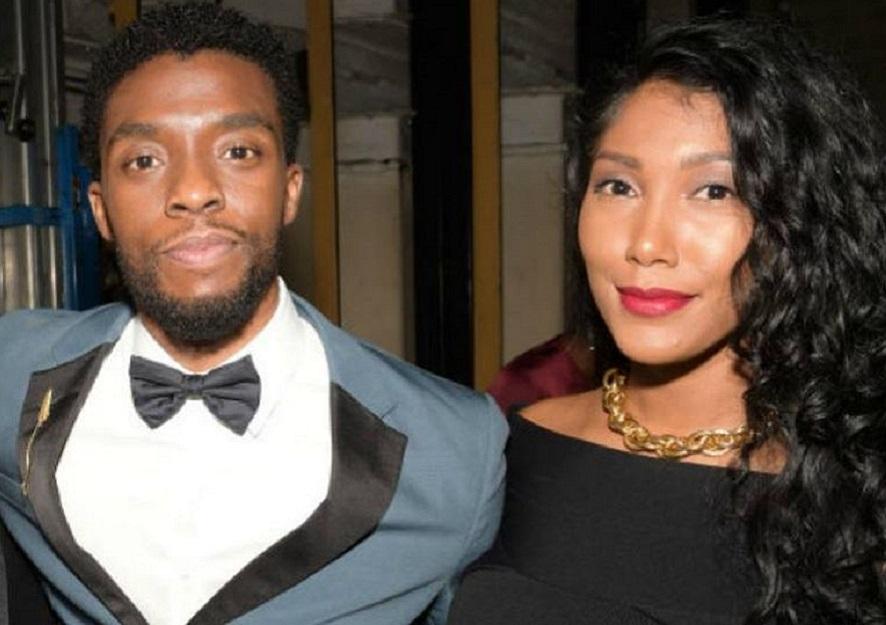 Wife of Chadwick Boseman  Accepts Golden Globe on his Behalf